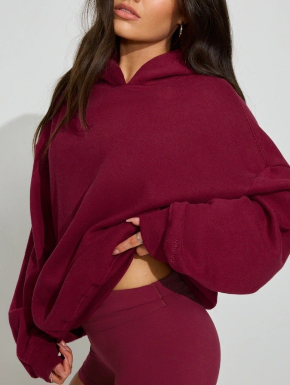 GARAGE - ULTRAFLEECE HOODIE (SOUR CHERRY BURGUNDY)